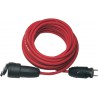 Rallonge en caoutchouc 10 m rouge H07RN-F3G1,5