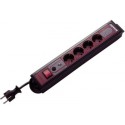 Multiprise SupraLine 4 ports pour PC Gris 2,5 m - REV Ritter 00144661