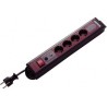 Multiprise SupraLine 4 ports pour PC Gris 2,5 m - REV Ritter 00144661