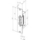 Gâche pour porte de secours 332.80 100 mA:24/200 mA:12 V ASSA ABLOY