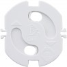 Cache prise protection enfant blanc
