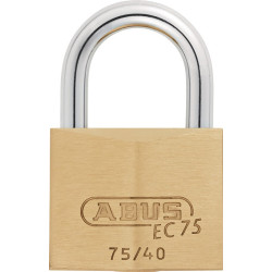 Cadenas à cylindre 75/40 gl.-7341 L.39,5mm MS corps de serrure gl.ABUS