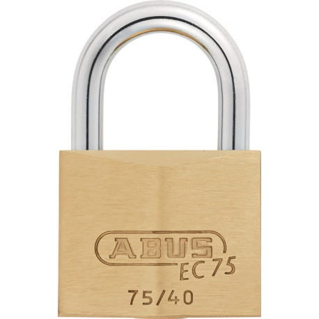 Cadenas à cylindre 75/40 gl.-7341 L.39,5mm MS corps de serrure gl.ABUS