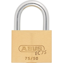 Cadenas à cylindre 75/50 gl.-7561 L.50mm corps de serrure MS gl.ABUS