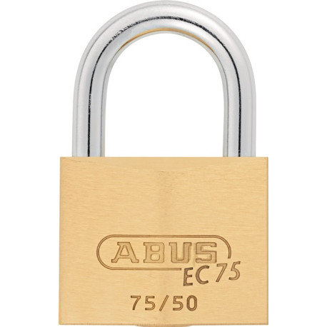 Cadenas à cylindre 75/50 gl.-7561 L.50mm corps de serrure MS gl.ABUS