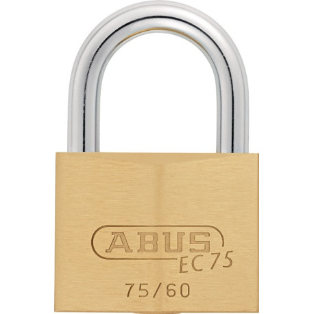 Cadenas à cylindre 75/60 gl.-7561 L.60mm corps de serrure MS gl.ABUS