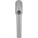 Poignée de fenêtre FG300 S AL0125 Alu.argent ferm.à clé ABUS