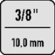 Jeu de clés à douilles 8100 SB ALL-in Zyklop Speed 35 pces. 3/8 pouces SW 6-19mm