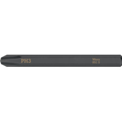 Embout Bit 851 S PH 3x70mm 1/4 pouce 851 S PH 3x70mm L.70mm WERA (Par 5)