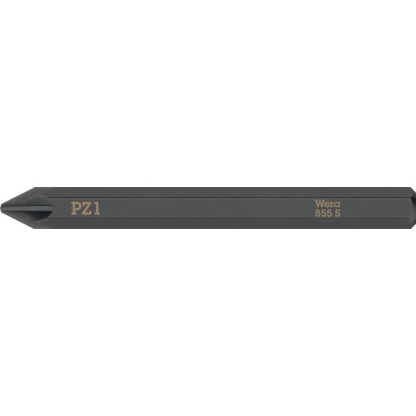 Embout Bit 855 S PZ 1x70mm 1/4 pouce 855 S PZ 1x70mm L.70mm WERA (Par 5)