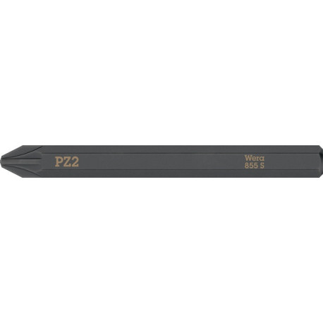 Embout Bit 855 S PZ 2x70mm 1/4 pouce 855 S PZ 2x70mm L.70mm WERA (Par 5)