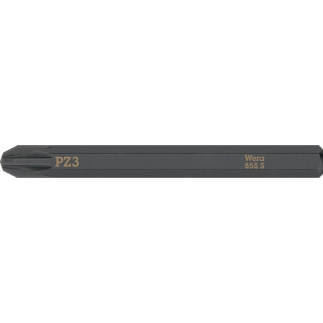 Embout Bit 855 S PZ 3x70mm 1/4 pouce 855 S PZ 3x70mm L.70mm WERA (Par 5)