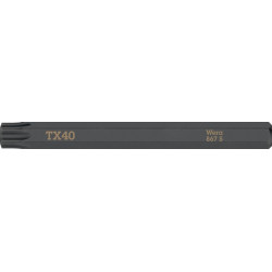 Embout Bit 867 S TORX 40x70mm 1/4 pouce TORX 40x70mm L.70mm WERA (Par 5)