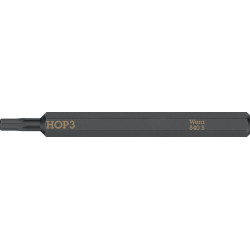 Embout Bit 840 S Hex-Plus 3,0x70mm 1/4 pouce Hex-Plus 3,0x70mm L.70mm WERA (Par 5)
