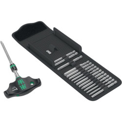 Assortiment d'embouts KK 400 RA Set 1 17 pces PH/PZD/TX/6 pans/fente WERA