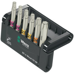 Assortiment d'embouts Bit-Check 6 Wood TX HF 1 6 pces.TX WERA