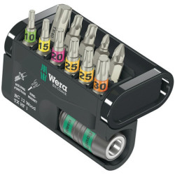 Assortiment d'embouts Bit-Check 12 Wood TX HF 1 12 pces PZD/TX-HF/TX WERA