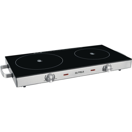 Plaque de cuisson double vitrocéramique COOK 4010 1800 W,1000 W ,réglable en continu GUTFELS