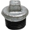 Bouchon tuyau eau galva 1/2"