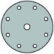 Disque abrasif auto-agrippant PS 22 K GLS 1 150mm K.220 p.HO/métal corindon (Par 50)