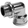 Raccord coudél avec 1 IG + 1 AG 1/2"