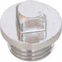 Bouchon tuyau eau chromé 3/8"