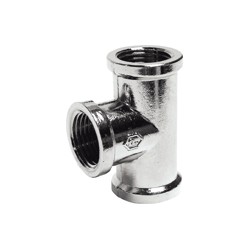 Raccord T chromé 1/2"