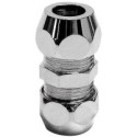 Double Raccord a compression 8 mm