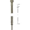 Tuyau connexion sanitaire 300 mm chrom écrou 3/8"