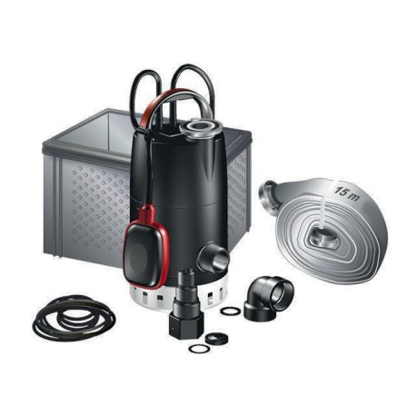 Kit complet inondation Grundf MULTIBOX 230 V, 10 m de câble CC 7 A1, 0,38 kW