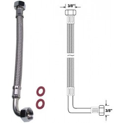 Sanitop-Wingenroth Robinet Tuyau 200 mm 3/8 IG x 1/2 IG