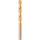 Foret hélicoïdal avec queue cylindrique, en acier à coupe rapide, type N, DIN 338, surface avec revêtement TiN, Ø h8 : 1,70 mm, Long. totale 43 mm