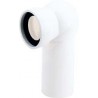 Tuyau de raccordement pour cuvette de WC avec joint a rotule blanc 21733 0 - Sanitop-Wingenroth