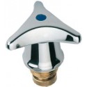 Tete robinet sanitaire bleu 1/2"