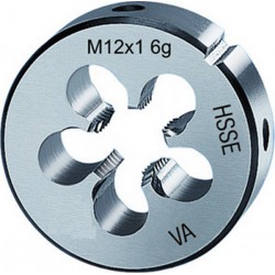 Filière métrique à pas fin, HSS-E, Filetage : M14, Pas 1,50 mm, Ø extérieur x hauteur 38 x 10 mm