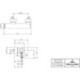 V&B Mitigeur douche monocommande LOOP & FRIENDS montage mural, 273x108x96mm chrome