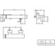 Mitigeur monocommandé V&B pour douche LIBERTY montage mural, 295x95x105mm chrome