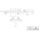 Mitigeur monocommandé V&B pour bain SUBWAY 3.0 montage mural, 303x108x232mm chrome