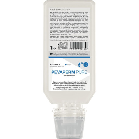 Protection de la peau Pevaperm PURE 1l non parfumé Flacon souple PEVAPERM PURE
