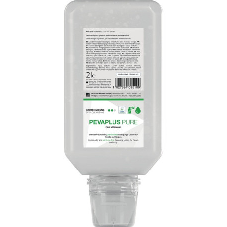 Nettoyage des mains Pevaplus PURE 2l non parfumé Bouteille souple PEVAPLUS PURE