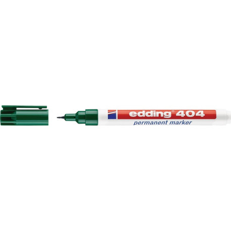 Marqueur indélébile 404 vert L. 0,75mm pointe ogive EDDING (Par 10)