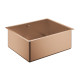 Évier K700u 60-S 54.4/44.4 1.0 54x44cm, 1 Vasque, Chaud Sunset Brossé