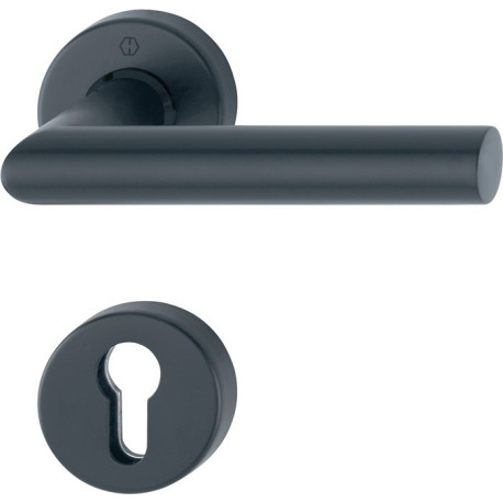 Demi-garniture de rosace Ams.E1400Z/42/42S VA F9714M 4-KT.8mm p.protection combinée HOPPE