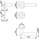 Demi-garniture de rosace Ams.E1400Z/42/42S VA F9714M 4-KT.8mm p.protection combinée HOPPE