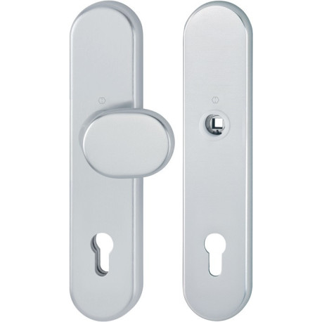 Poignée porte 86G/3331/3310 Alu.F1 92mm 67-77mm HOPPE