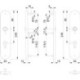 Paire de plaques longues F69 VA ma F69 PZ 92mm HOPPE