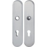 Paire de plaques longues F69 VA ma F69 PZ 72mm HOPPE