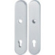 Paire de plaques longues F1 alu.argent F1 PZ 92mm HOPPE