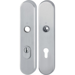 Paire de plaques longues E3332ZA/3310 ma F69 PZ 72mm HOPPE