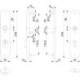 Paire de plaques longues E3332ZA/3310 ma F69 PZ 72mm HOPPE